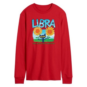 Men's - Pete the Cat - Libra Long Sleeve Graphic T-Shirt - 1 of 3