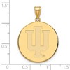 Black Bow Jewelry 14k Yellow Gold Indiana Hoosiers NCAA Extra Large Pendant - 2 of 3
