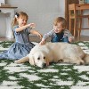 GustoWave Indoor Modern Abstract Rug for Hallways Living Room Patio Decor, Green - 2 of 4