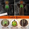 Costway 5.75ft Halloween Animatronics Decoration Talking Ghost Pumpkin with Glowing Ribs and Moving Head Sound & Touch Activated Standing Prop - 3 of 4