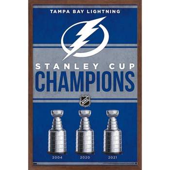 Trends International NHL Tampa Bay Lightning - Champions 23 Framed Wall Poster Prints