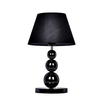 Pearl Metal Three Tier Ball Table Lamp Black - Elegant Designs