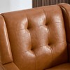 Sapphtopaz Modern Soft Accent Chair Wood Frame Ergonomics Lounge Chair Modern Living Room Chair Comfy Chair for Living Room, Blue - 4 of 4
