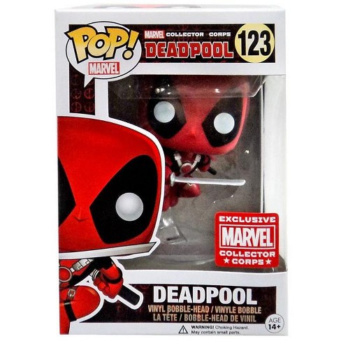 Funko Pop Marvel Deadpool Vinyl Bobble Head 123 Leaping