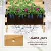 Okak 2-Tier Raised Garden Bed with Trellis, Wooden Elevated Planter Box with Legs & Metal Corners for Veggies/Flowers/Herbs - 4 of 4