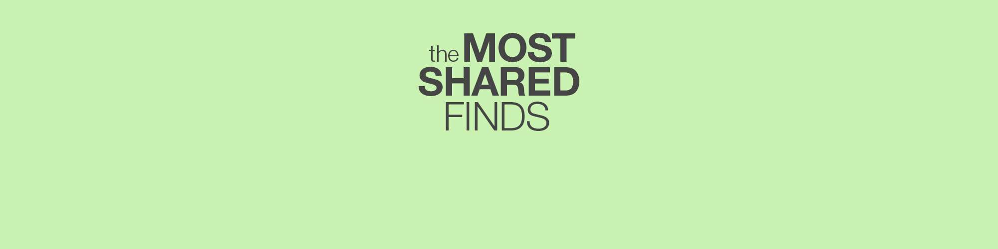 the MOST SHARED FINDS