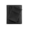 NicBex 4 PCS Cooling Cotton Blend Sheet Set with 1 Flat Sheet,1 Fitted Sheet and 2 Pillowcases,Soft Bed Sheets Machine Washable,Black - 4 of 4