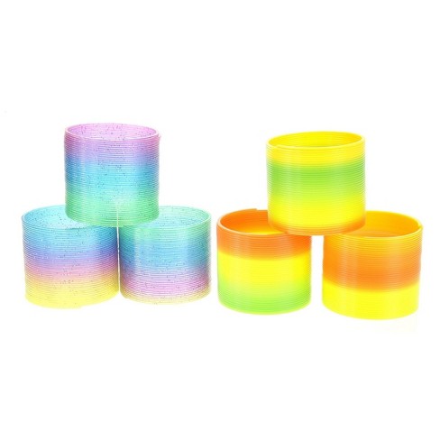 Rainbow Striped Party Blowers (Pack of 12)