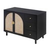 Vatros Rattan Cabinet Storange Cabinet with Drawers - 3 of 4
