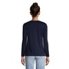 Lands' End Women's Relaxed Supima Cotton Long Sleeve V-Neck T-Shirt - 2 of 4