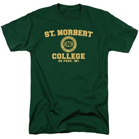 St. Norbert College Official Circle Logo Adult T-Shirt, Hunter Green - image 1 of 4