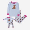 Leveret Girls and Doll Matching Cotton Pajamas - 2 of 4