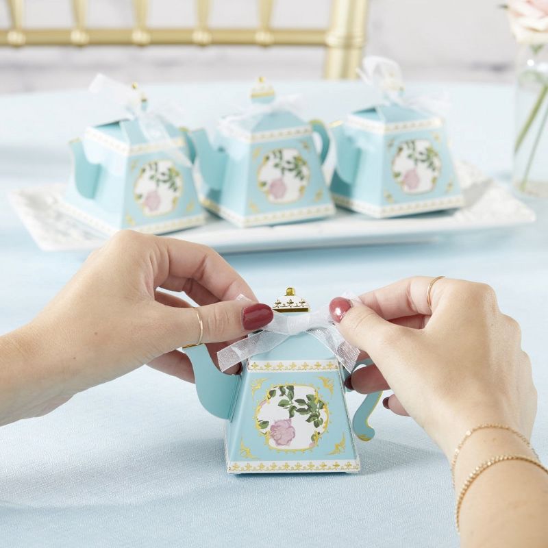 Kate Aspen Tea Time Whimsy Teapot Favor Boxes (Set of 24), 3 of 9