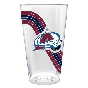 NHL Colorado Avalanche Retro Wave Pint Glass - 16oz - 1 of 3