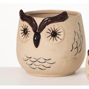 Sullivans - Ceramic Planter - 6 in. - Brown -  Case of 2 - 1 of 1