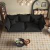 90.55" Modern Cloud Velvet Sofa with Deep Seat, Multiple Plush Pillows, Convertible Chaise Lounge Couch for Living Room, Bedroom - 4 of 4
