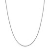 Black Bow Jewelry 0.9mm, 14k White Gold, Solid Franco Chain Necklace - 3 of 4
