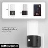 DORESshop LED Motion Sensor Night Light Plug in [2 Pack], 100LM Dimmable, 3000K Soft White, Auto On/Off for Hallway, Bedroom - 3 of 4