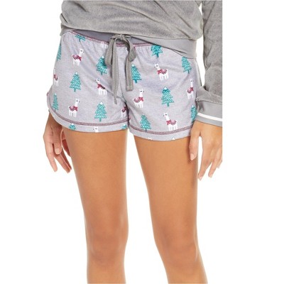 P.J. Salvage Womens Llamas And Trees Pajama Shorts