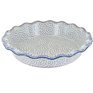 Blue Rose Polish Pottery Z159 Manufaktura Pie Plate - 1 of 1