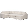 108.3" U-Shape Sectional Sleeper Sofa with Pull-Out Bed, Chaise Lounge, USB & Type-C Ports - 4 of 4