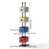 Kumasinova 52.3"H On-Trend 4-Box Bookshelf,Vertical Corner Toy Storage Organizer for Kids,Bedside Book Shelves with Metal Frame - 4 of 4