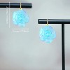 Handmade Bohemian Floral Drop Earrings – Sparkling 14K Gold & Acrylic Petal Dangle Jewelry for Women - 2 of 4