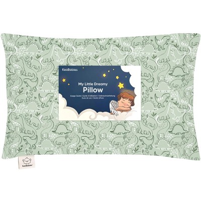KeaBabies Toddler Pillow with Pillowcase, 13X18 Soft Organic Cotton Toddler Pillows for Sleeping, Kids Travel Pillow Age 2-5
