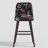 Geller Modern Counter Height Barstool: Black Wooden Frame, Cotton Seat, Ergonomic Backrest - Threshold™ - 2 of 4