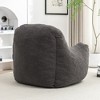 Lyngins Large Faux Fur Bean Bag Chair, Ergonomic Lazy Chair with Memory Foam, No-Assembly Fluffy Accent Chair, Single Sofa Chair for Adults - 4 of 4