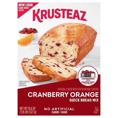 Krusteaz Cranberry Orange Quick Bread Mix, 18.6 OZ