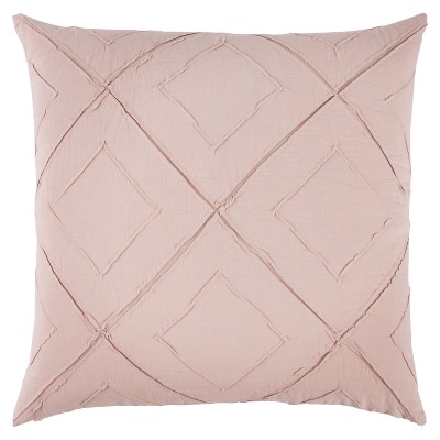 20"x20" Oversize Deconstructed Diamond Square Throw Pillow Light Pink - Rizzy Home