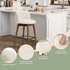 WestinTrends Soho Modern Chenille Upholstered 26" Counter Height Swivel Bar Stool - 3 of 4