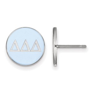 Black Bow Jewelry Sterling Silver Delta Delta Delta Greek Life Stud Earrings - 1 of 3
