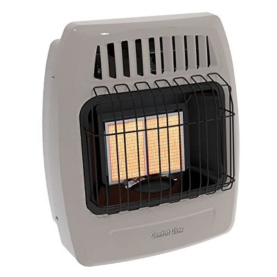 Comfort Glow 2 Plaque Infrared Gas Wall Heater Thermostat Dual Fuel