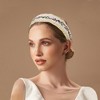 Unique Bargains Women's Classic Embroidery Bohemia Headband 1.97" Wide White 1 Pc - 2 of 4
