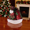 Unique Bargains Christmas Hat Sequined Christmas Hat Polyester Sequins 11.42"x15.75" 1 Pc - 2 of 4