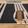 Washable Modern Stripe Accent Rug, Non Slip Non Shedding Carpet, Foldable Low Pile Mat for Laundry Bedside Bedroom Living Room - 3 of 4