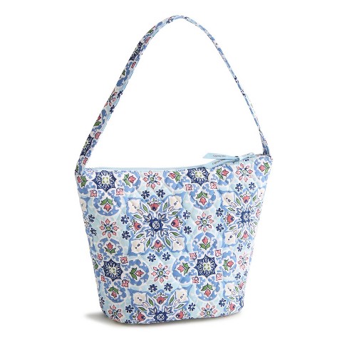 Vera Bradley Lisbon Sky Medallion Shoulder Bucket Bag - Light Blue