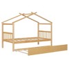 YOOCOZZ Twin Size Wooden House Bed with Twin Size Trundle - 2 of 4