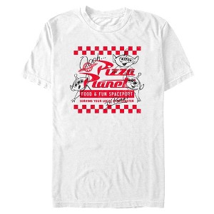 Mens Toy Story Pizza Planet Spaceport T Shirt - 1 of 4