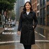 Alpine Swiss Carla Womens Waterproof Rain Trench Coat Long Rain Jacket Lightweight Raincoat Double Breasted Belted Overcoat - 2 of 4