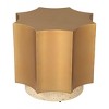 Osam Side Table - Gold & Beige 20.1"H, Electroplated Iron Frame With Faux Terrazzo Top By Zuo Modern - 4 of 4