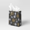 Christmas Modern Warmth XL Cub Snowflakes on Black - Wondershop™ - 2 of 3