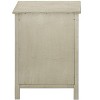 NicBex Rustic Style Nightstand with 1 Drawer and X-Braced Shelf Bedside Table End Table for Living Room, Bedroom, White - 4 of 4