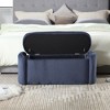 CAVINAS Upholstered Storage Ottoman Bench, End of Bed Bench with Foot Pads, Multi-Functional Entryway Bench for Bedroom or Living Room - 3 of 4