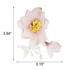 Unique Bargains Flowers Pattern Hair Clip 3.94"x3.15" Lotus Root Purple 1 Pc - 4 of 4