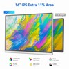 ZACHVO 16" Portable Monitor, 1920×1200P IPS Laptop Screen with USB-C, HDMI Gaming Monitor with Kickstand - 2 of 4