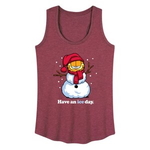 Women's - Garfield - Have An Ice Day Graphic Racerback Tank - 1 of 4
