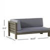 Maggift Patio Seating Sets Outdoor, Featuring Unique Design, Ideal for Chats, Perfect for Gardens, Living Spaces, Gray, 58.25"*30.25"*26.5" - 2 of 4